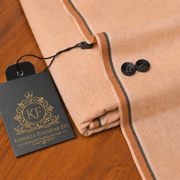 Kamalia Khaddar Fit Premium Men Light Camel Unstitched Summer Fabric -KF-001 Light Camel